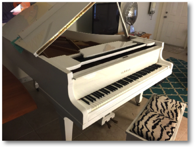 Gorgeous White Yamaha Piano, $6300.00