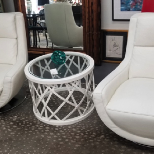 Chateau Dax leather chairs